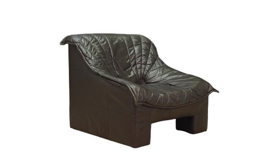 Image 1 of Fauteuil en cuir, design allemand, années 1960, fabricant : Viva