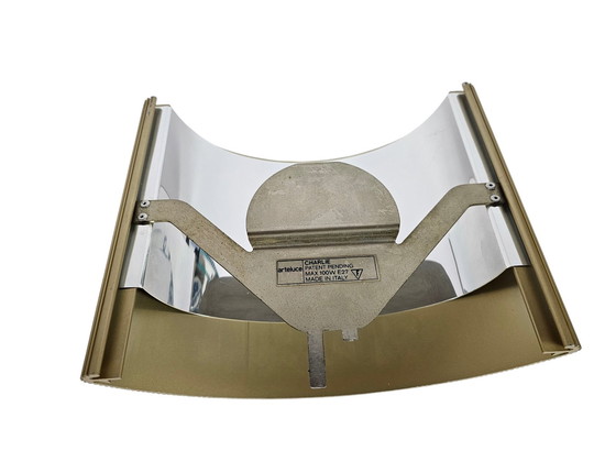 Image 1 of Marcello Ziliani For Arteluce - Lampe murale 'Charlie' - Laiton - 80's
