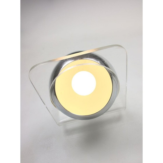 Image 1 of Lampe murale vintage italienne chromée Eyeball