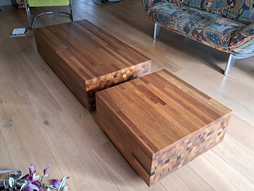 2x Linteloo Tables basses par Henk Vos