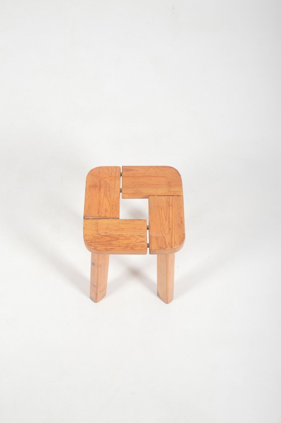 Image 1 of Tabouret finlandais en bois par Finnsauna Lagerholm, 1950s