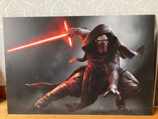 Poster Starwars sur plaque Dibond