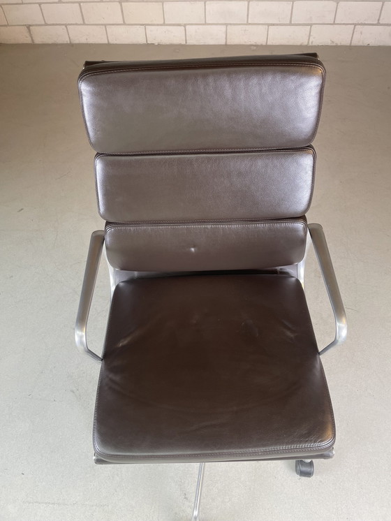 Image 1 of Vitra Ea 219 Soft Pad Swivel Chair Brown