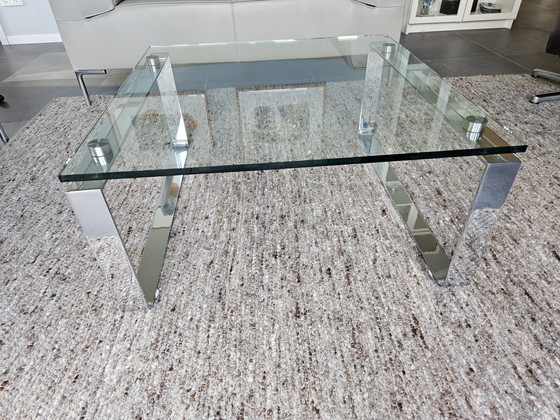 Image 1 of Table basse Rolf Benz avec verre transparent