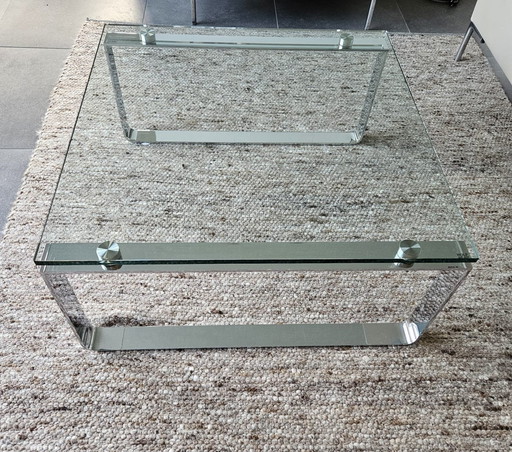 Table basse Rolf Benz avec verre transparent