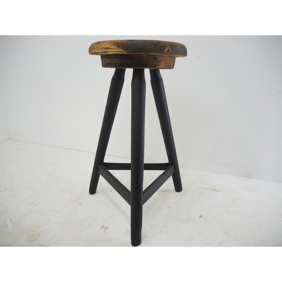Image 1 of Tabouret vintage en bois, années 1930