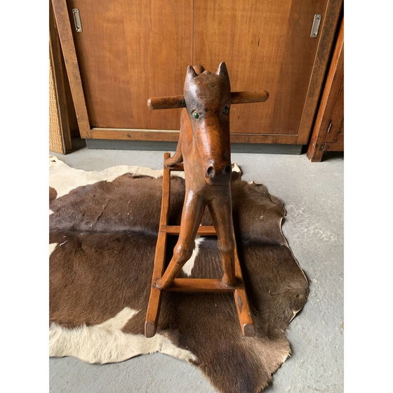 Image 1 of Cheval à bascule vintage en bois