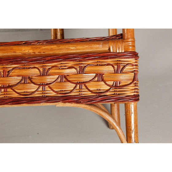 Image 1 of Porte-chaussures vintage en roseau, Allemagne 1950