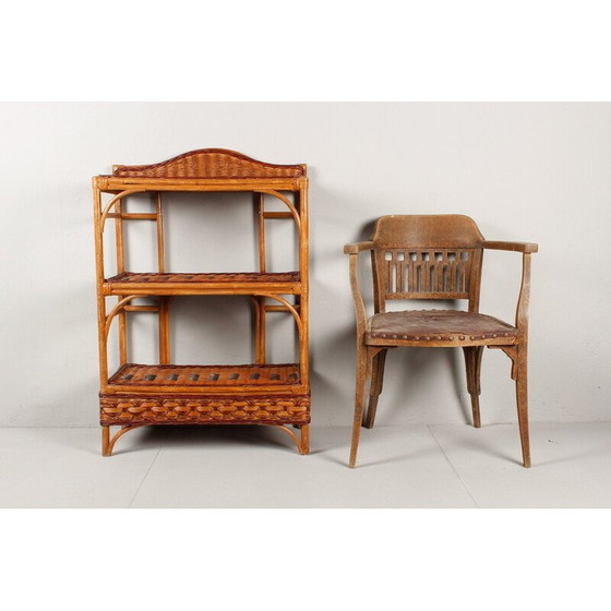 Image 1 of Porte-chaussures vintage en roseau, Allemagne 1950