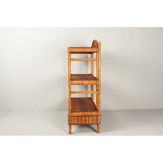 Image 1 of Porte-chaussures vintage en roseau, Allemagne 1950