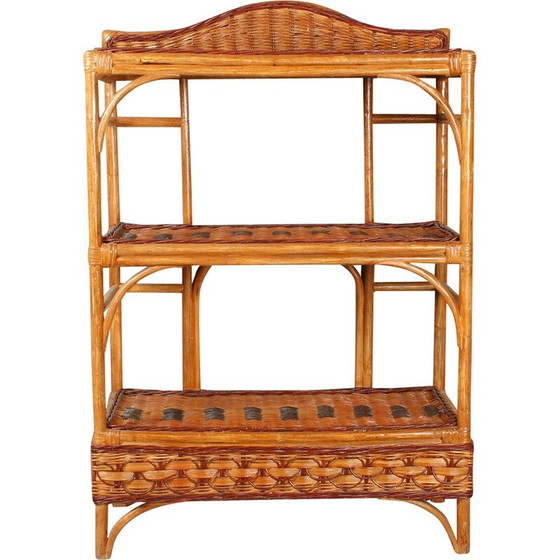 Image 1 of Porte-chaussures vintage en roseau, Allemagne 1950