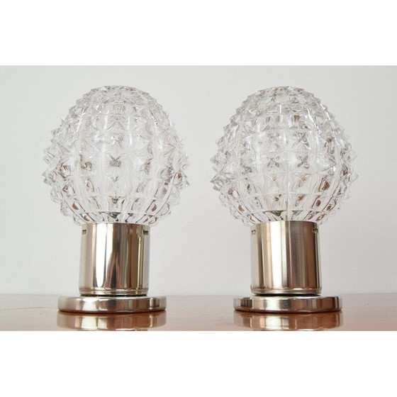 Image 1 of Paire de lampes de table du milieu du siècle par Kamenicky Senov, Tchécoslovaquie années 1960
