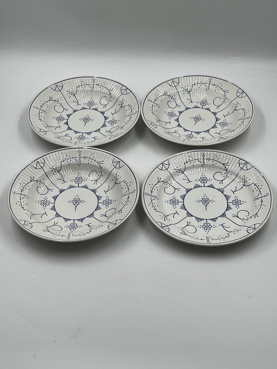 Image 1 of Lot De 4 Assiettes Plates Boch Copenhague