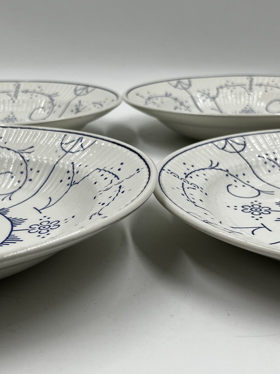 Image 1 of Lot De 4 Assiettes Plates Boch Copenhague