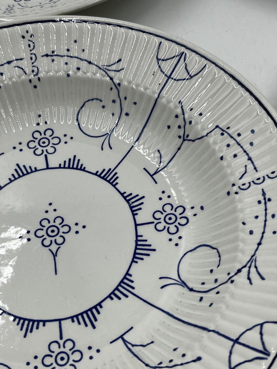 Image 1 of Lot De 4 Assiettes Plates Boch Copenhague