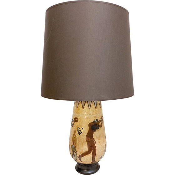 Image 1 of Lampe de table vintage en céramique de Roger Guérin, Belgique