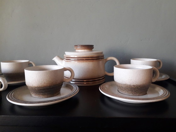 Image 1 of Mid Century Vintage Gerzit West Germany Service à café ou à thé, 15 pièces