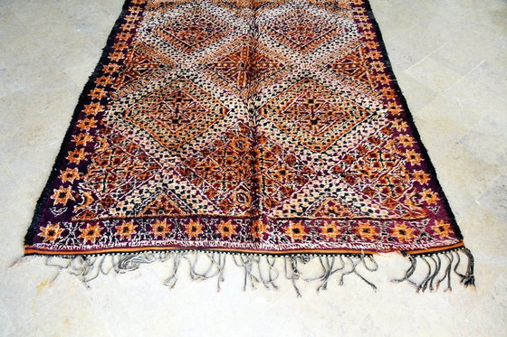 Image 1 of Tapis marocain vintage Marmoucha 480 x 220