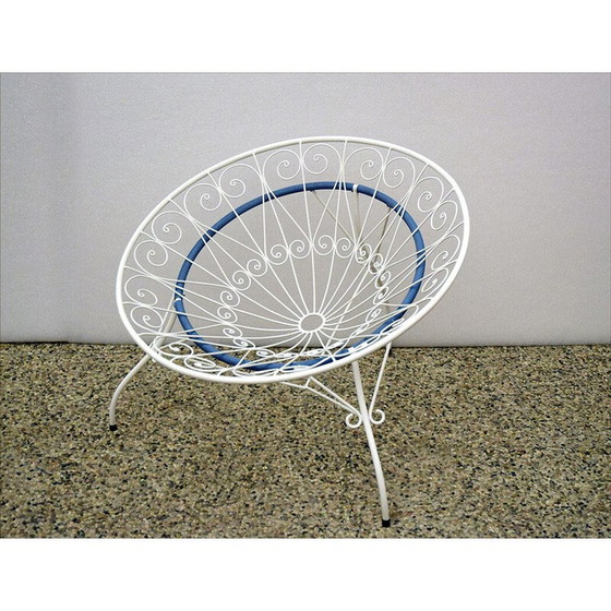 Image 1 of Ensemble de jardin vintage en métal peint, 1960