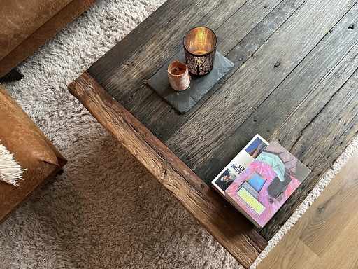 Rofra Railway Sleeper Wood Salontafel (Traverses de chemin de fer en bois)