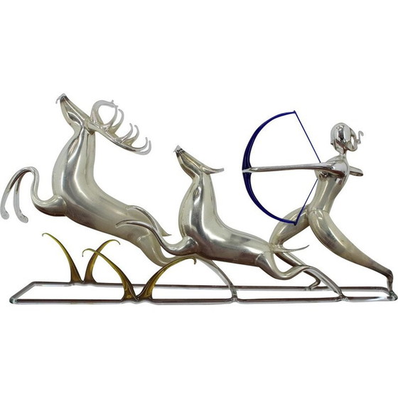 Image 1 of Sculpture en verre vintage faite à la main par Jarolsav Brychta, Tchécoslovaquie 1950