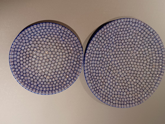 Image 1 of 2X bols en verre Ercole Moretti Murano Millefiori