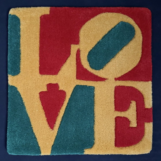 Image 1 of Robert Indiana : "Summer Love". Tapis.
