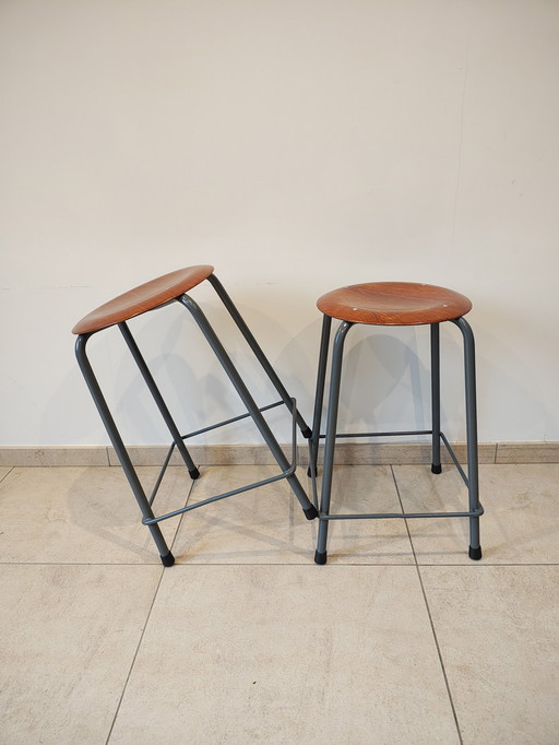 2X tabouret de bar 1970