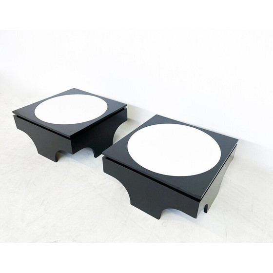 Image 1 of Paire de tables d'appoint du milieu du siècle, Belgique 1970