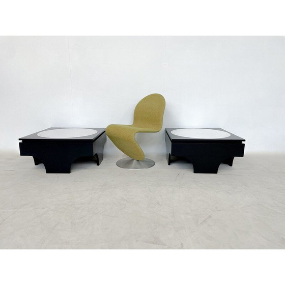 Image 1 of Paire de tables d'appoint du milieu du siècle, Belgique 1970