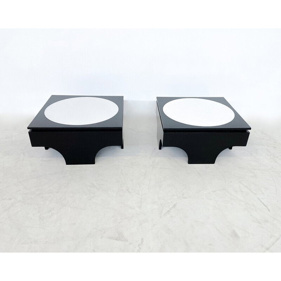 Image 1 of Paire de tables d'appoint du milieu du siècle, Belgique 1970