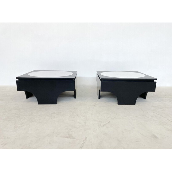 Image 1 of Paire de tables d'appoint du milieu du siècle, Belgique 1970