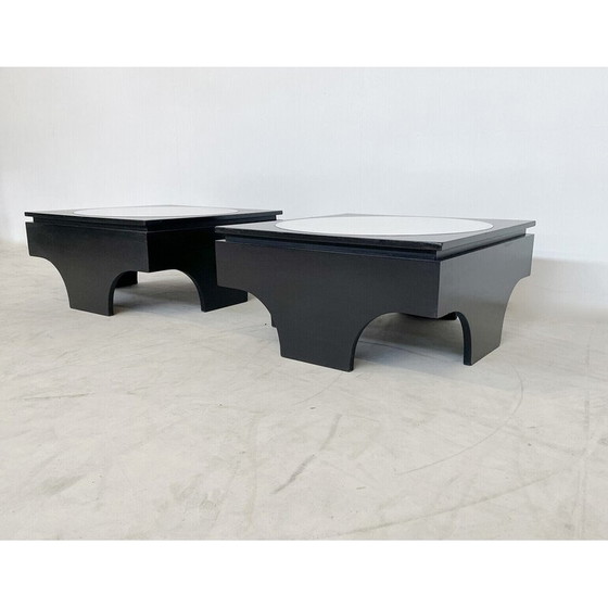 Image 1 of Paire de tables d'appoint du milieu du siècle, Belgique 1970