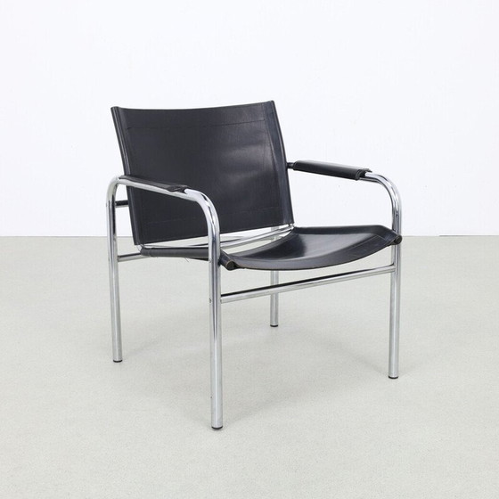 Image 1 of Fauteuil vintage en cuir "Klinte" par Tord Björklund pour Ikea, 1980