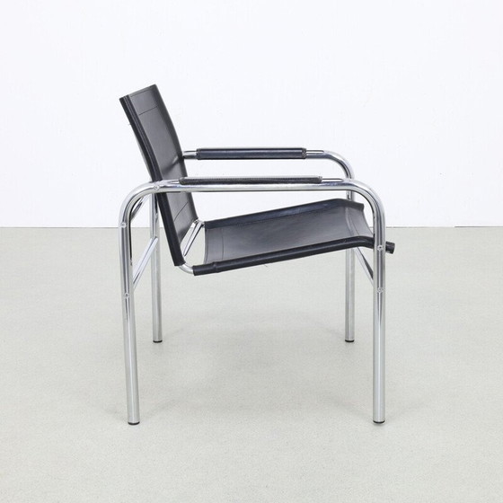 Image 1 of Fauteuil vintage en cuir "Klinte" par Tord Björklund pour Ikea, 1980