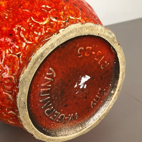 Image 1 of Paire de vases vintage en céramique multicolore, Allemagne 1960