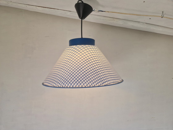 Image 1 of Lampe pendante vintage avec motif en damier