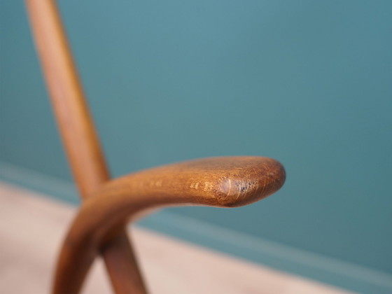 Image 1 of Chaise en hêtre, Design danois, 1960S, Designer : Illum Wikkelsø, Manufacture : Niels Eilersen