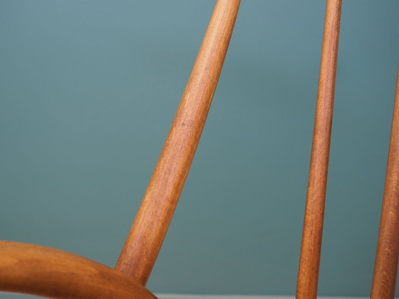 Image 1 of Chaise en hêtre, Design danois, 1960S, Designer : Illum Wikkelsø, Manufacture : Niels Eilersen