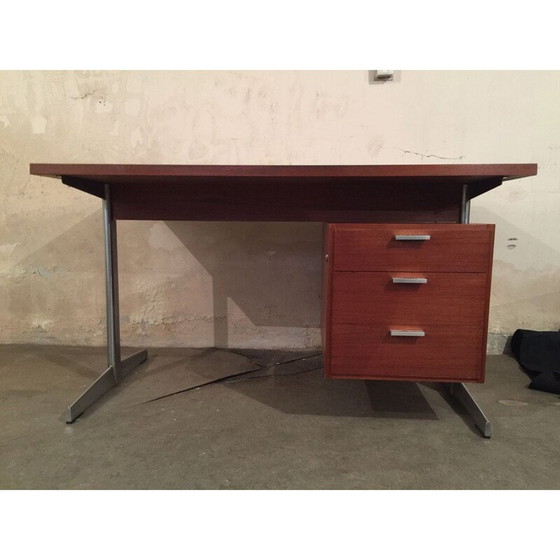 Image 1 of Bureau vintage chromé par Cees Braakman pour Pastoe, 1960