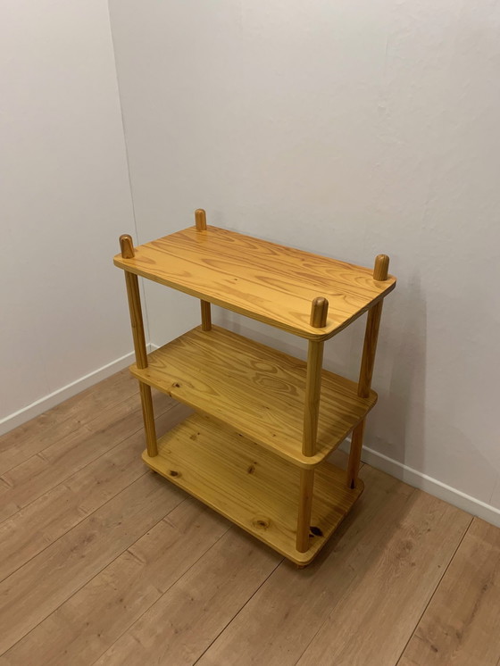 Image 1 of Etagère vintage en pin dans le style de Willem Lutjens