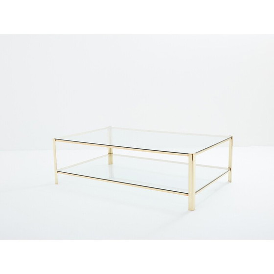 Image 1 of Table basse vintage en bronze massif par Jacques Théophile Lepelletier pour Broncz, 1960