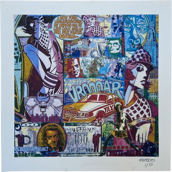 Image 1 of Lithographie vintage de vroooar par Marc Ferrero