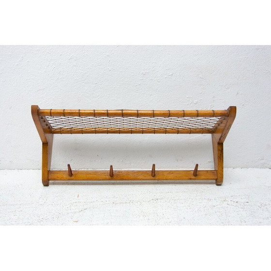 Image 1 of Etagère murale vintage en bois de hêtre par Krásná Jizba, Czech 1960