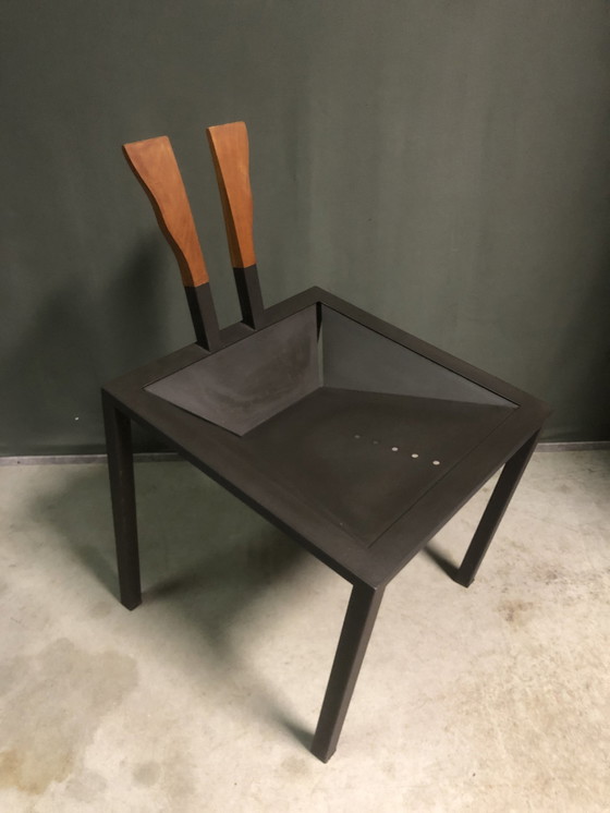 Image 1 of Rare chaise d'appoint Stanislav Kutac, années 1980