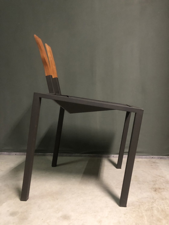 Image 1 of Rare chaise d'appoint Stanislav Kutac, années 1980