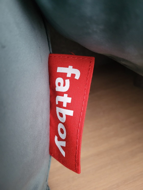 Image 1 of 2x Fatboy Co9 Xs Velver Petrol Rabbit Beanbag