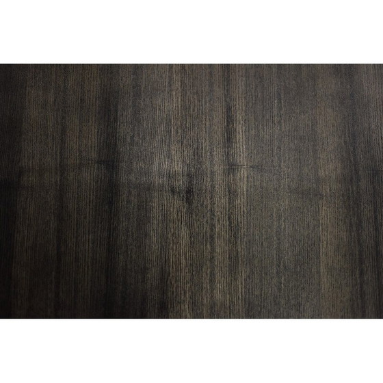 Image 1 of Long buffet vintage en frêne scandinave avec poignées en métal mat, 1960