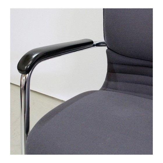 Image 1 of Paire de fauteuils vintage en métal chromé Comforto Haworth