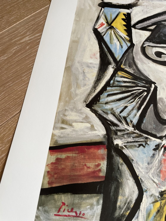 Image 1 of Pablo Picasso (1881-1973), Arlequin, Affiche d'exposition Galerie Krikhaar Fiac 1987, Imprimé en Hollande No 304